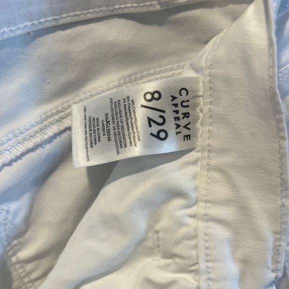 Curve Appeal White Slim Straight Leg Jeggings - Picture 3 of 9